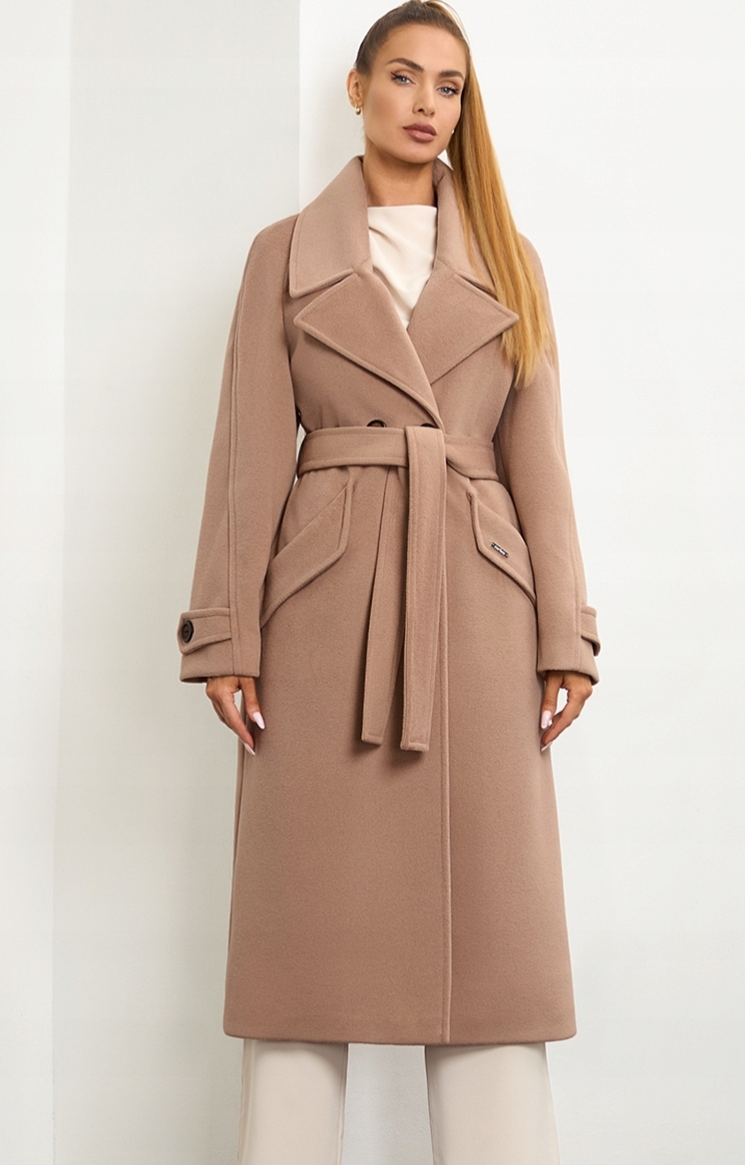 Zartex dámský kabát podzim zima alpaka Tessa cappuccino AW25 vel. 40