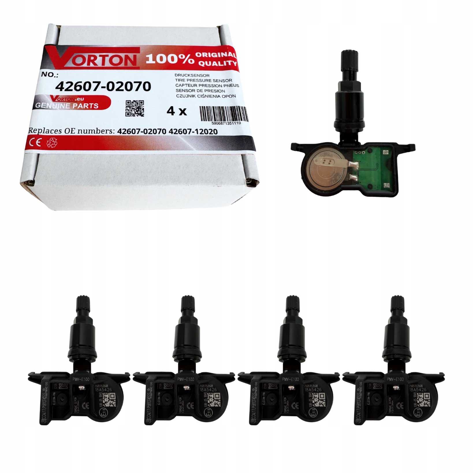 Snímače Tlaku Vzduchu Koles Pneumatík Tpms Toyota Prius V Yaris IV Gr C-hr