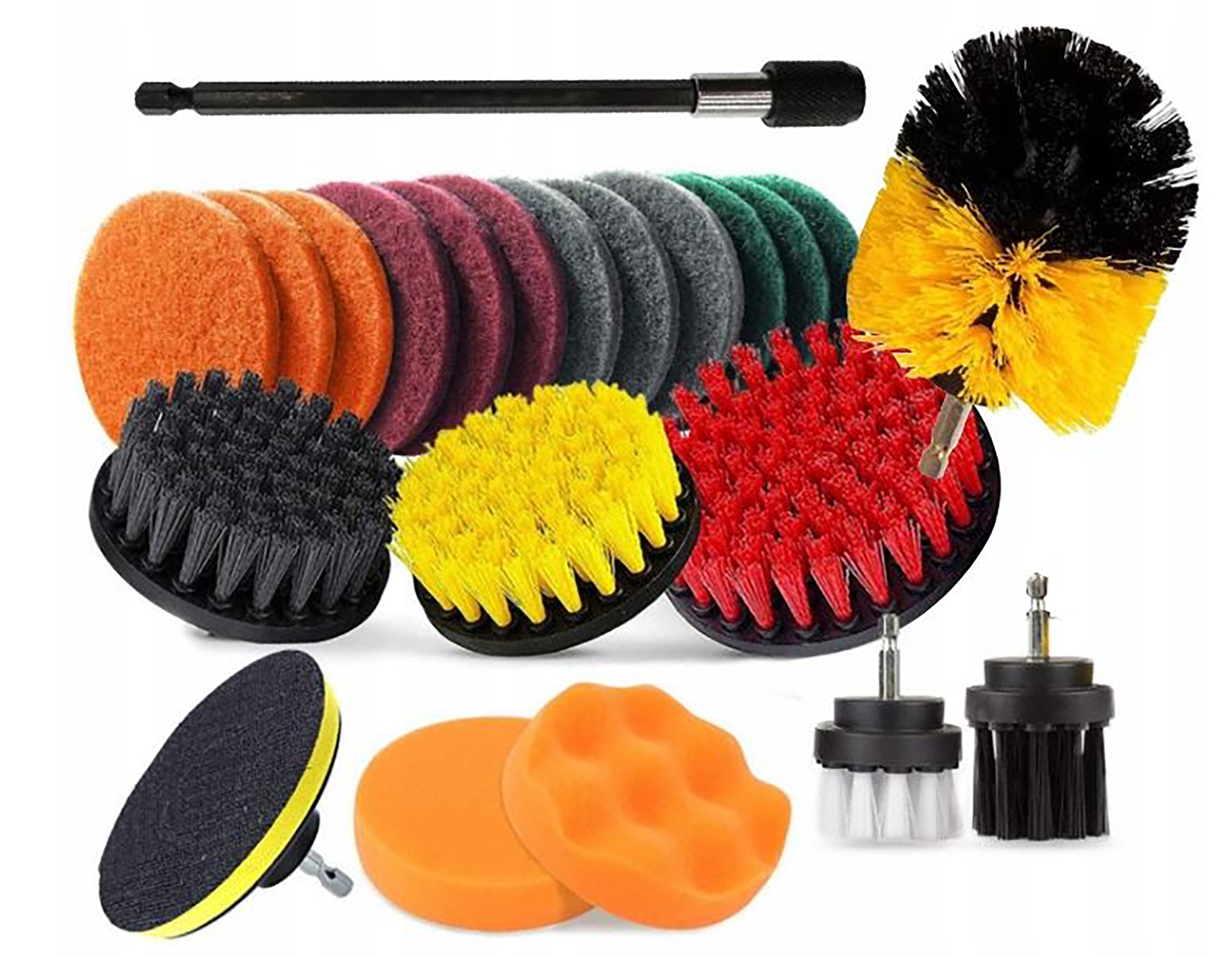 SZCZOTKI SPRZĄTAJĄCE NA WIERTARKĘ WKRĘTARKĘ PADY