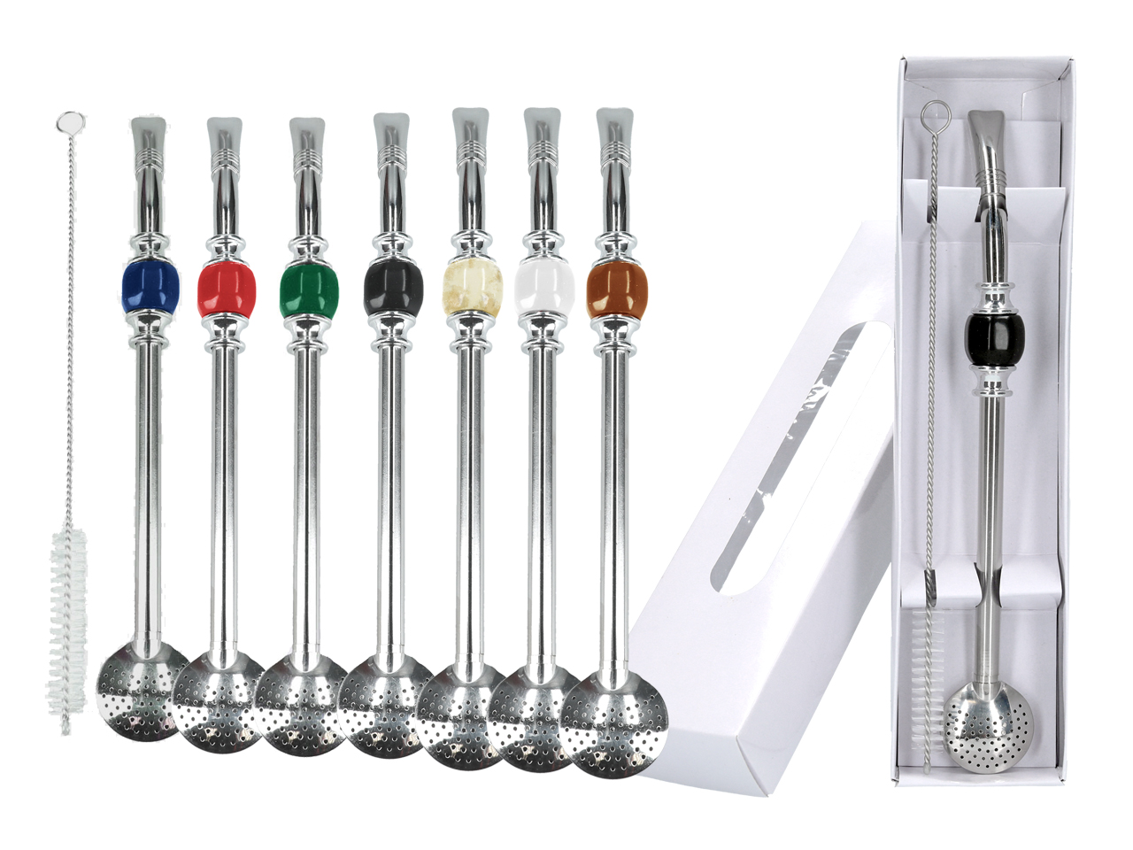 Bombilla Trubka Na Pití Yerba Mate Slámka Filtr Z Oceli Dárek