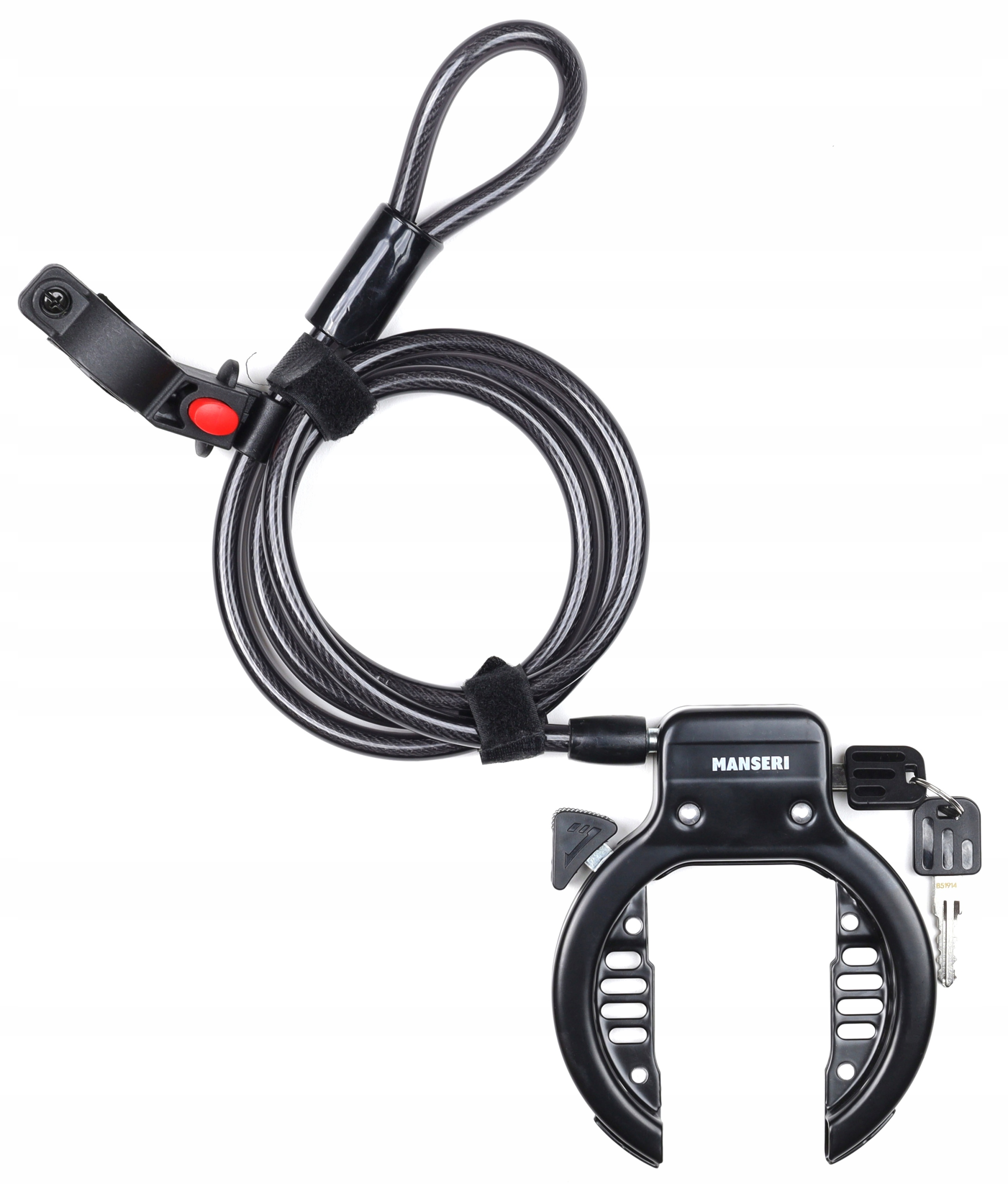 BLOKADA TYLNEGO KOŁA ROWERU PODKOWA + LINKA