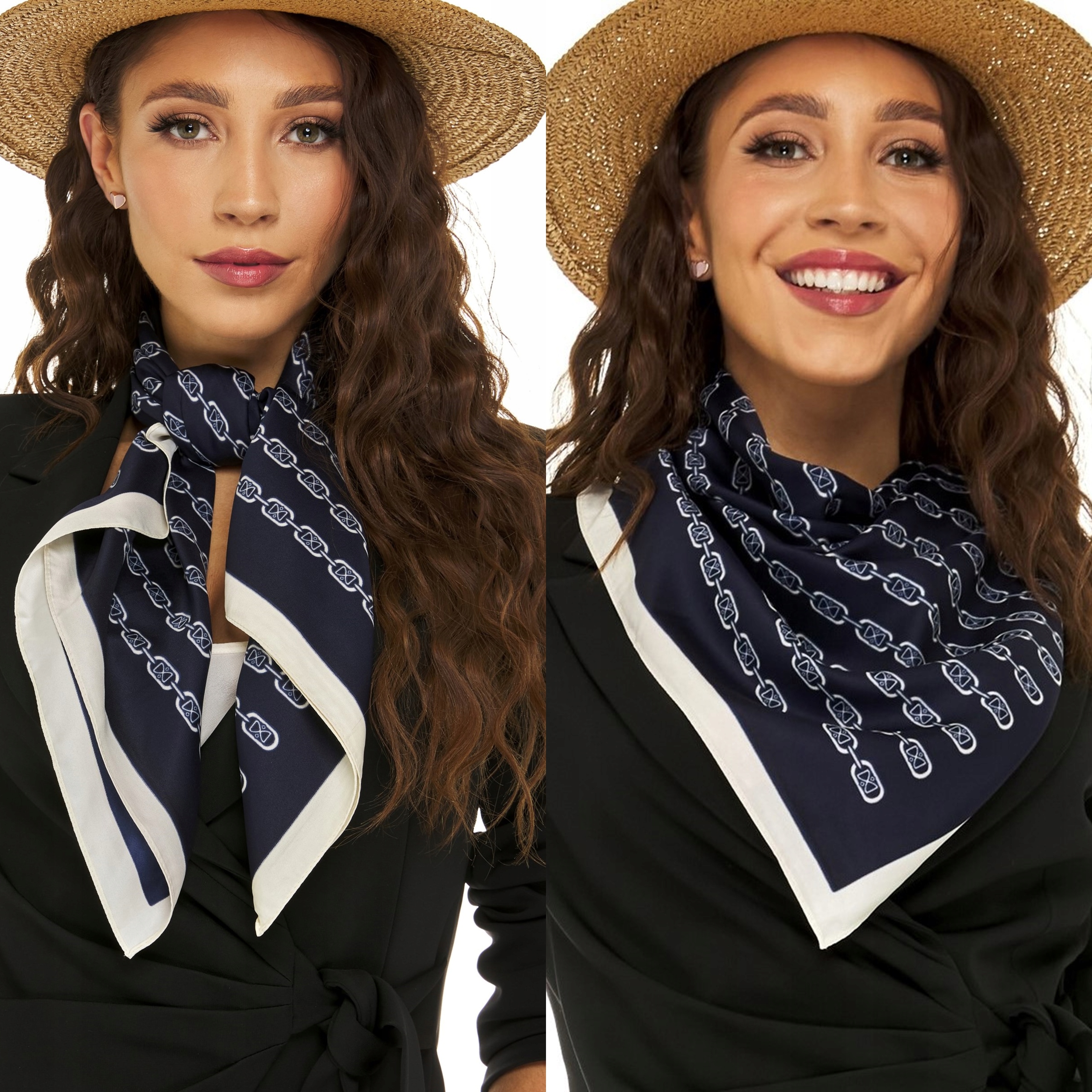 DUŻA CHUSTA APASZKA NARZUTKA SZAL DAMSKI 90/90cm