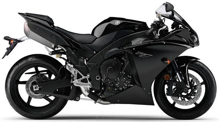 Samolepky Na Motocykl Juula Pro Yamaha Yzf R1 2011 Černý Metalik X RN22