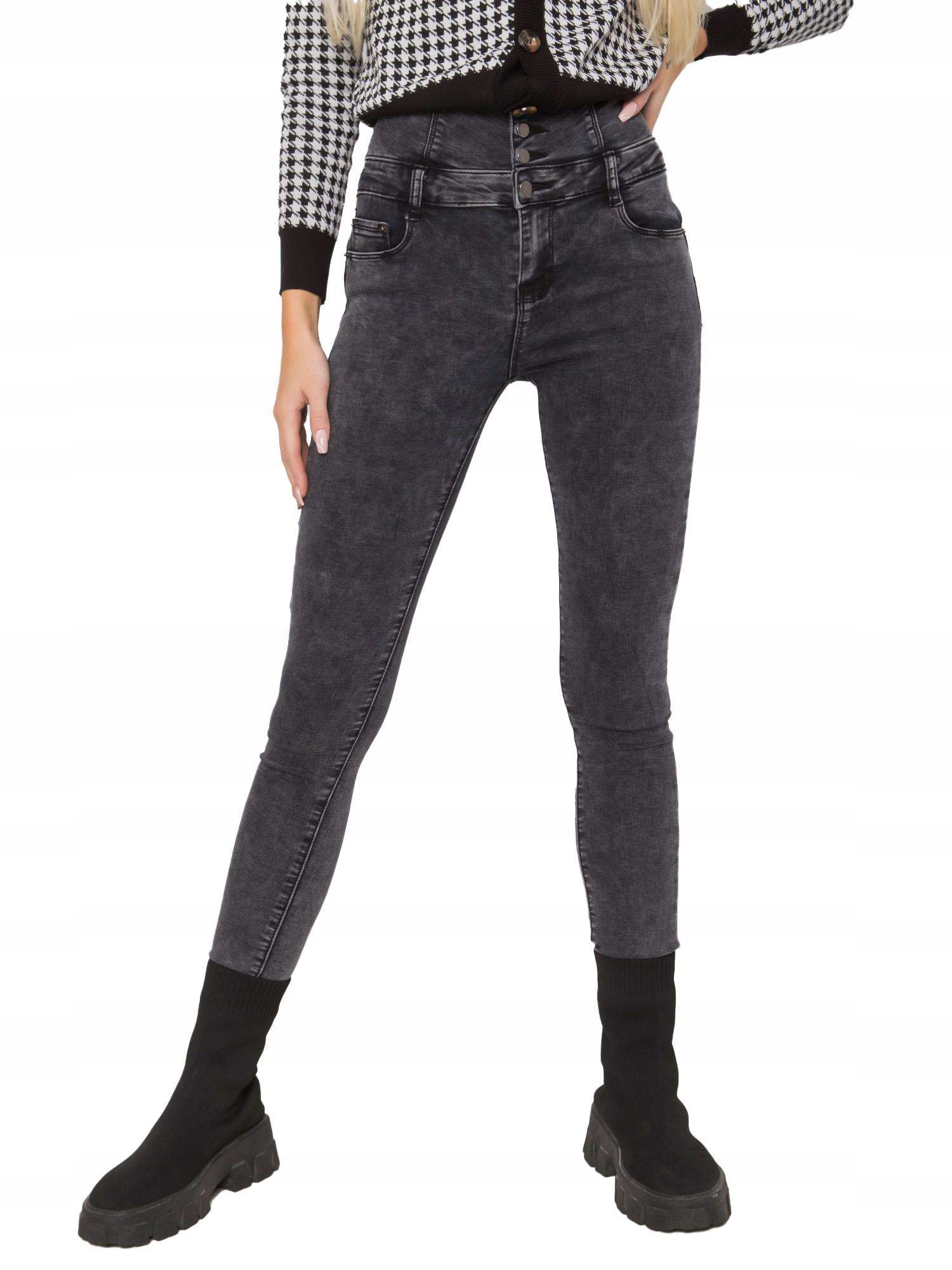 

Spodnie Jeansowe Jeansy Damskie Rurki - Xs
