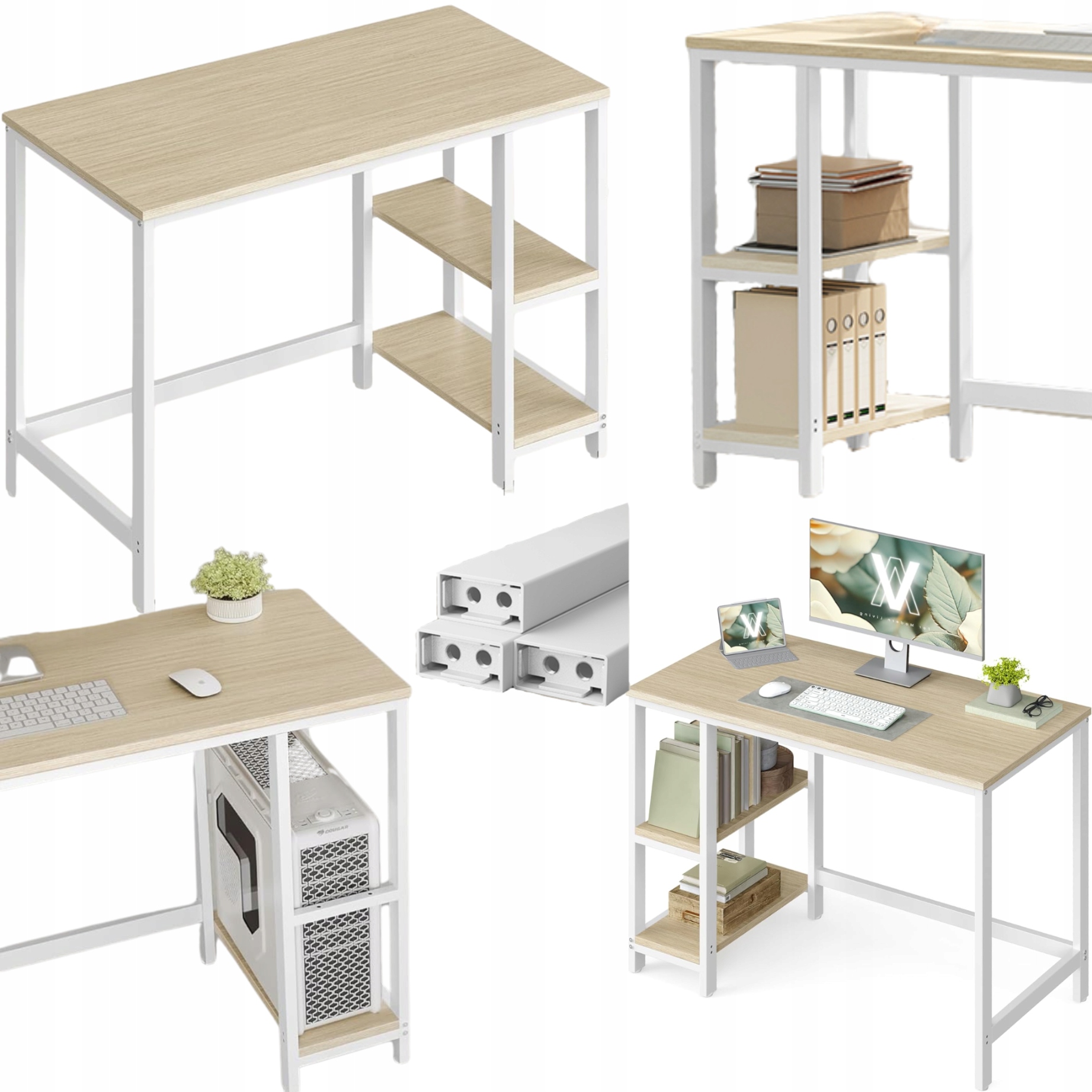 Počítačový stôl do detskej izby Kancelársky stôl s policami Malý