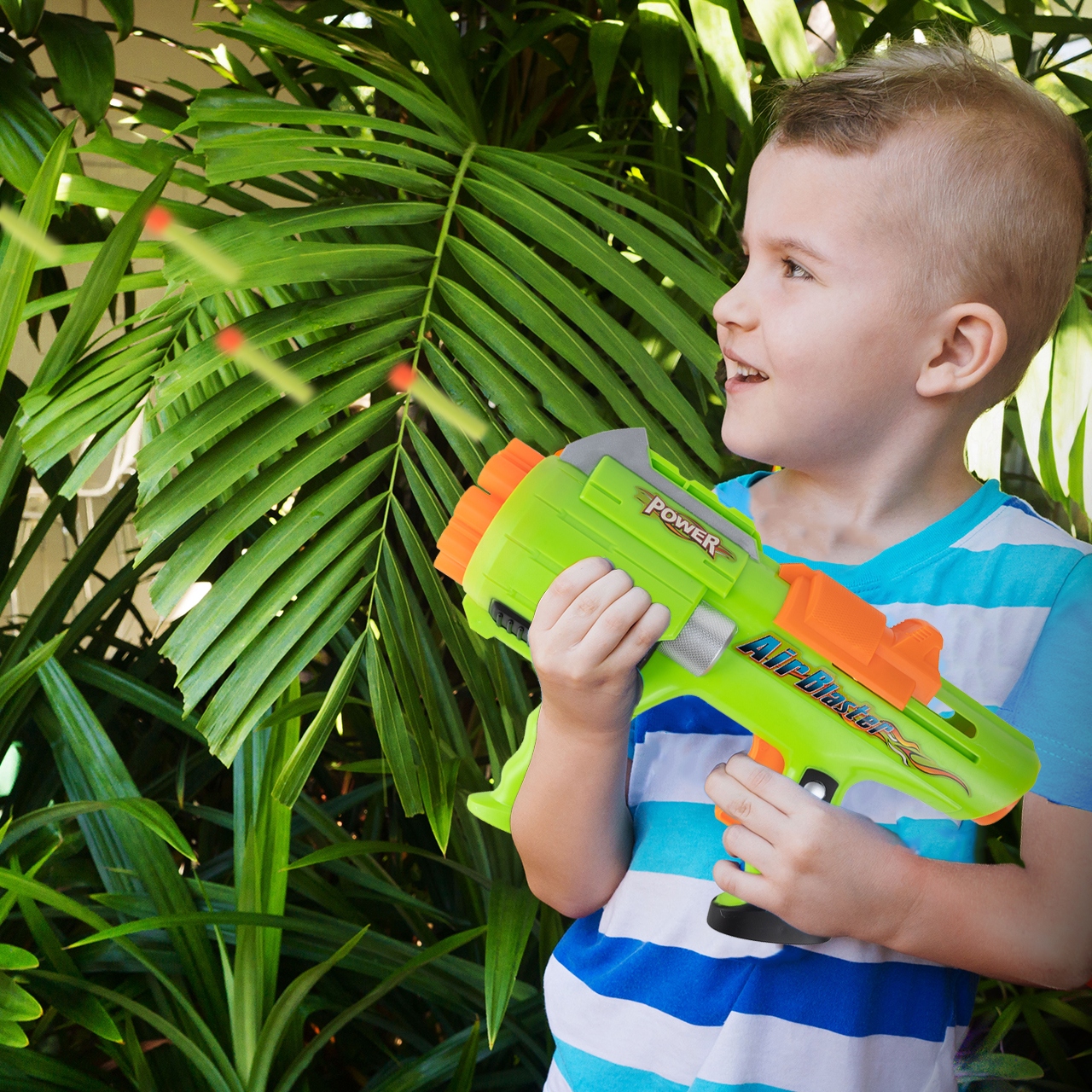 PISTOLET BROŃ STRIKE BLASTER STRZAŁKI PIANKOWE 12SZT DO ZABAWY DLA DZIECI Wiek dziecka 3 lata +