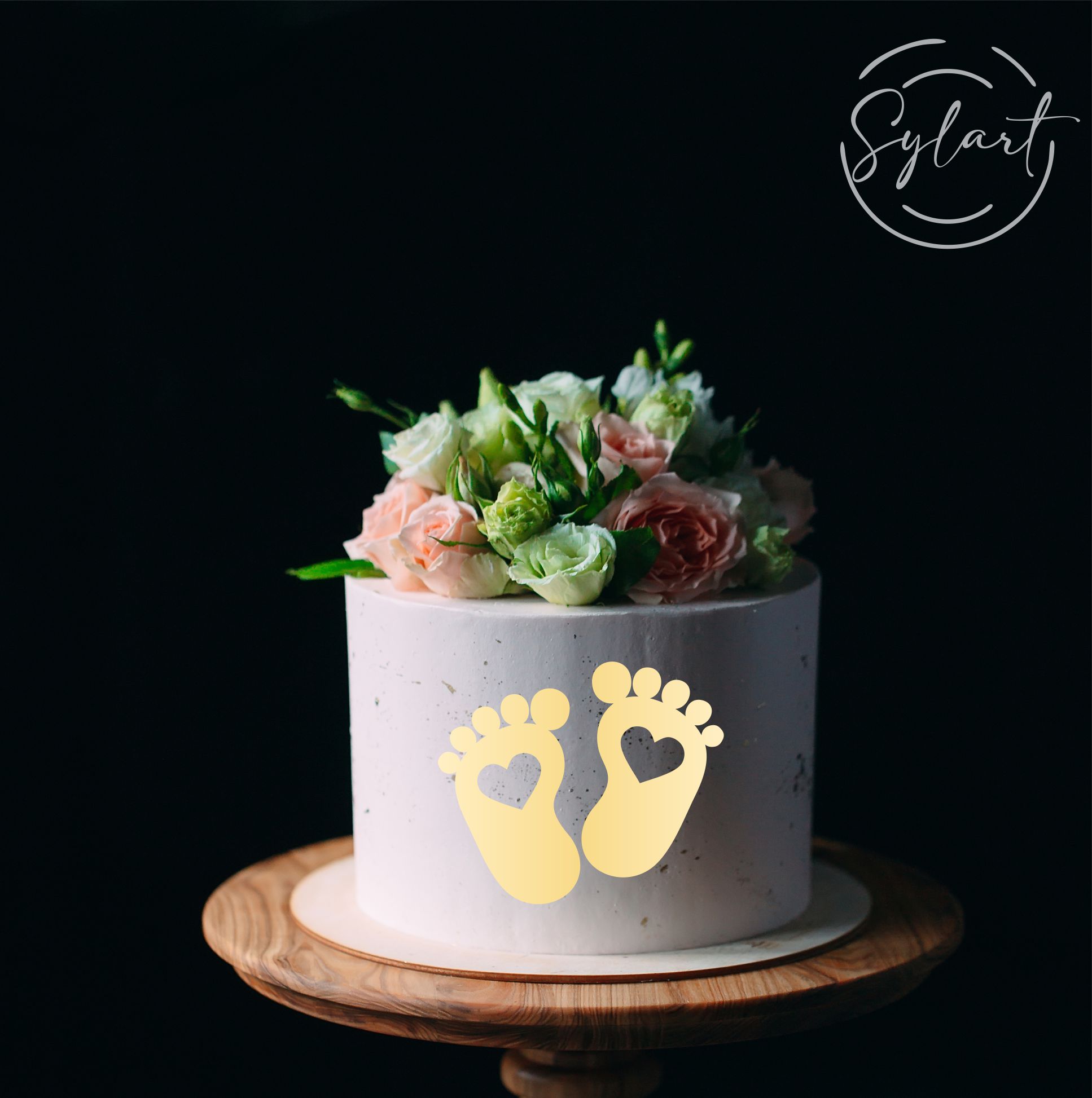 

Topper Na Bok Tortu Dekor Stópki Chrzest Święty