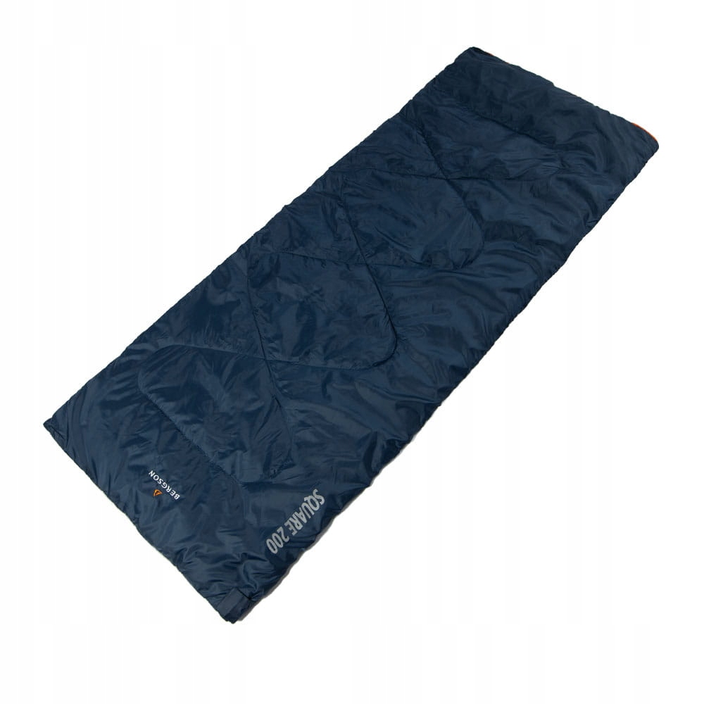 Spací pytel Bergson bez opěrky hlavy Square 200 Black 190 x 75 cm, tmavě modrý