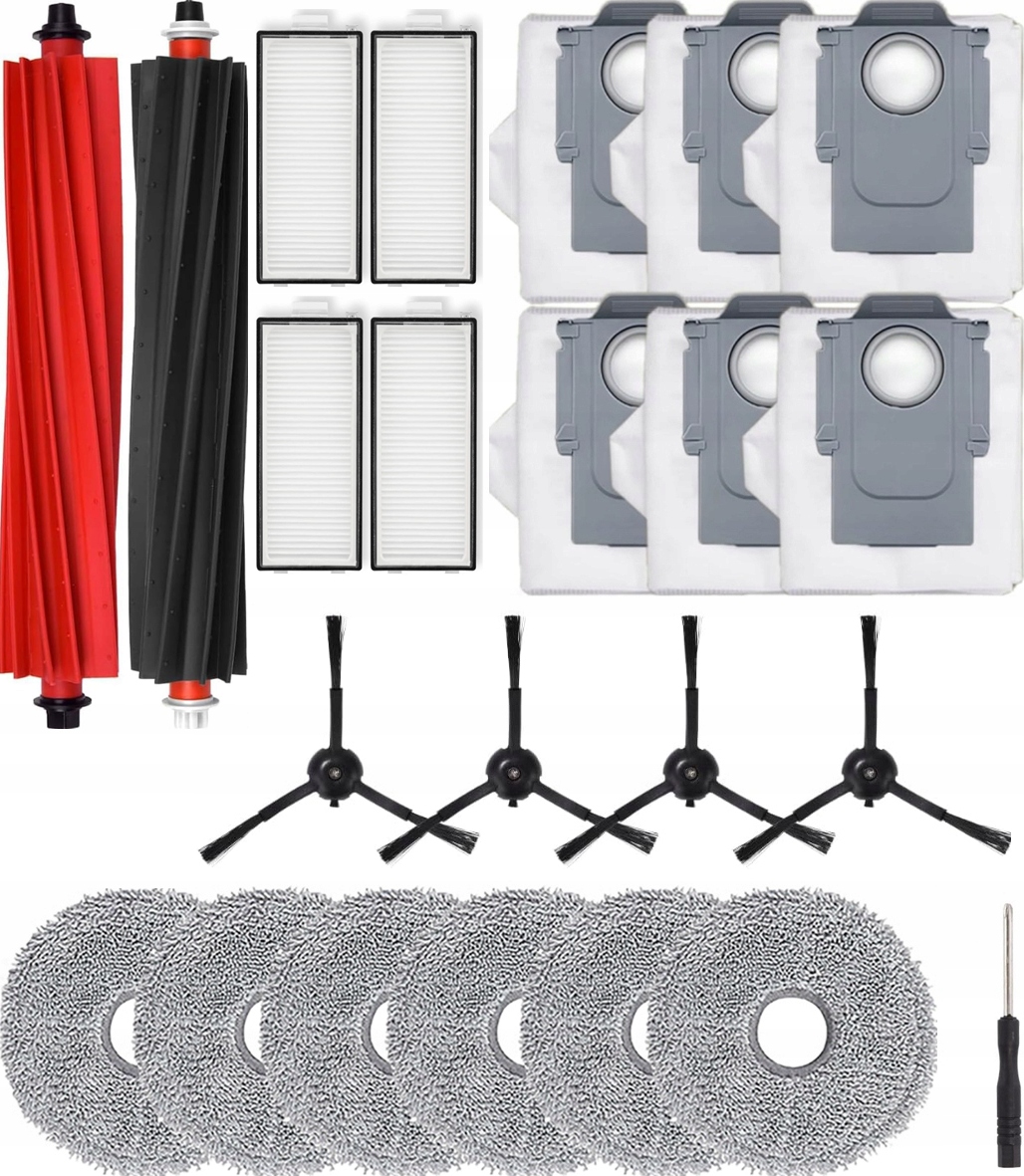 Velká sada příslušenství pro Roborock Q Revo Qrevo Master Slim mopovací sáčky 23 ks