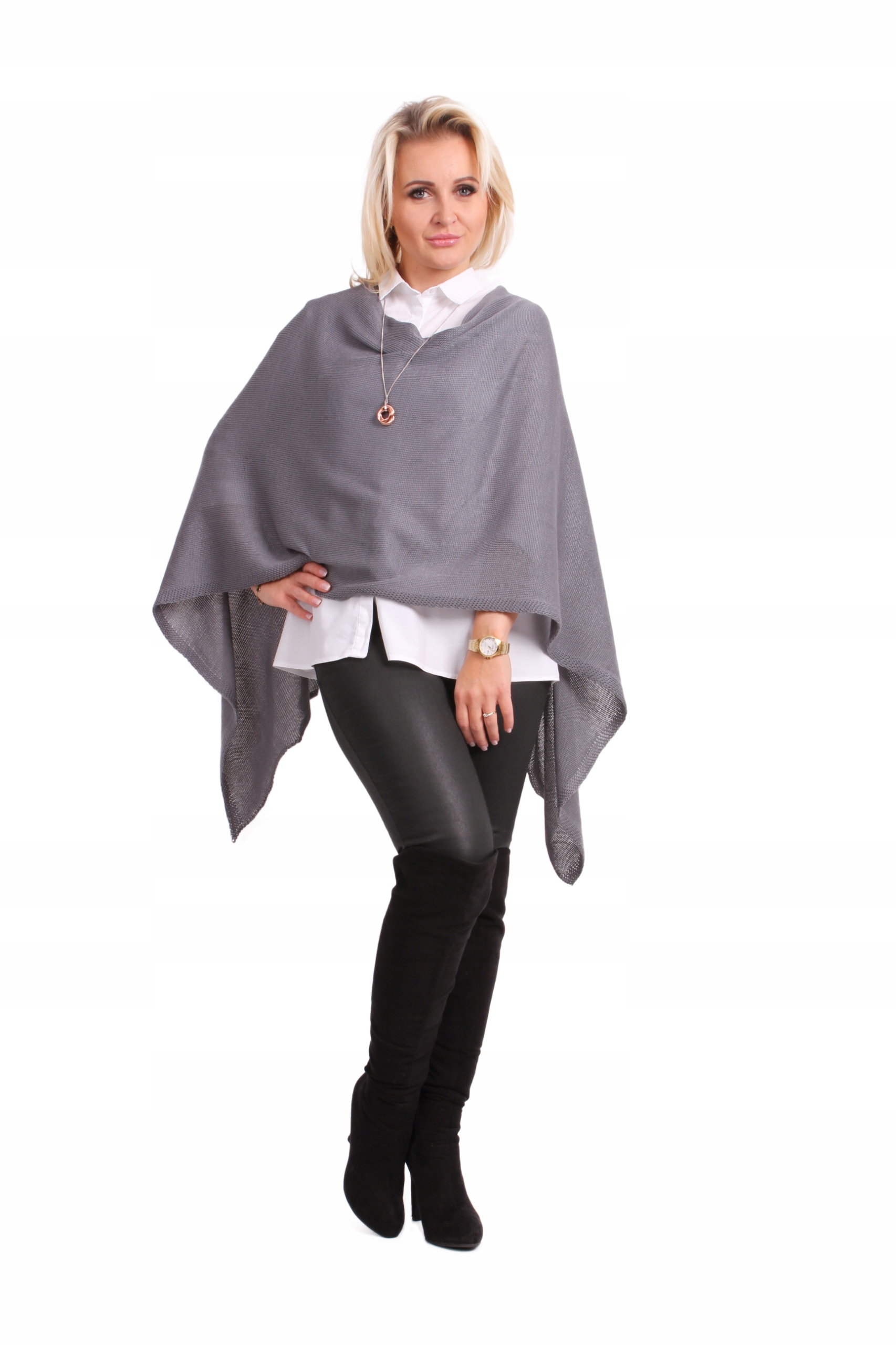 PASMANTEX ASTI WYJĄTKOWA NARZUTKA PONCHO BAWEŁNA Model Asti