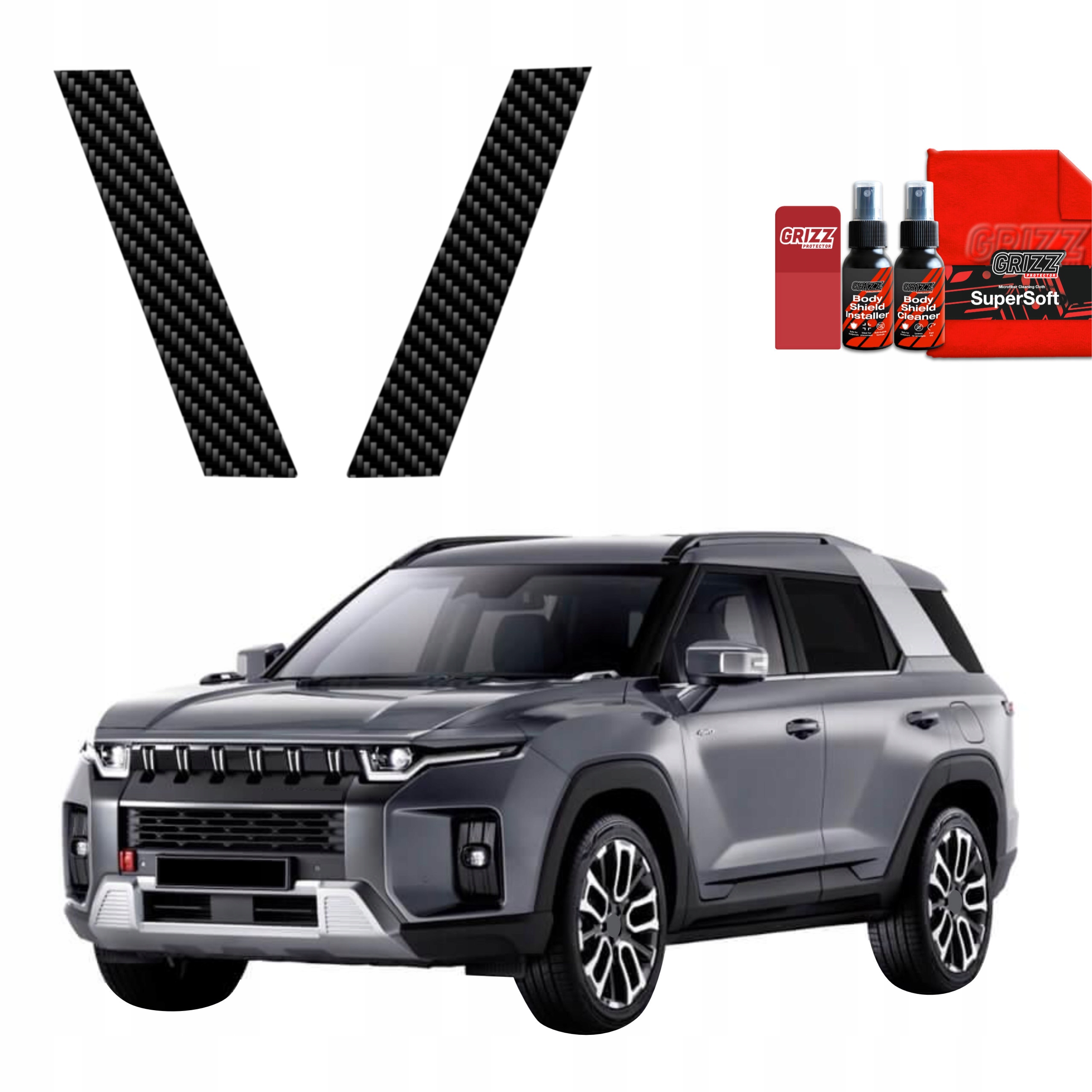 2v1 Fólie na sloupky pro SsangYong Torres (2024-2025)