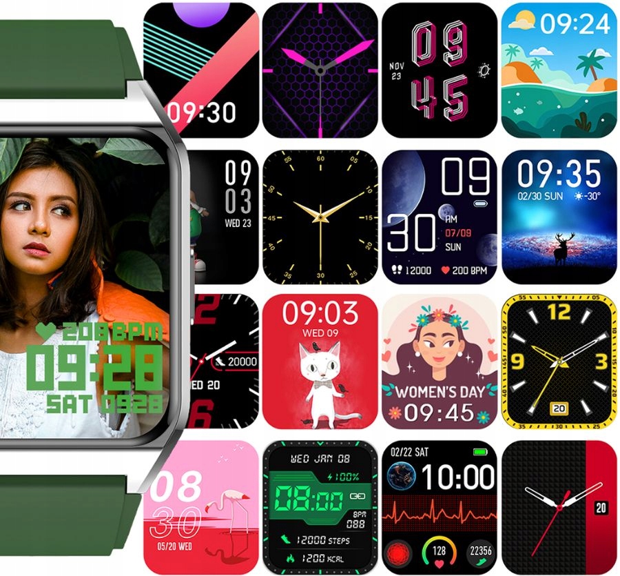 SMARTWATCH RUBICON RNCE89 SMARUB162 BLACK BT CALLL Transmisja danych brak