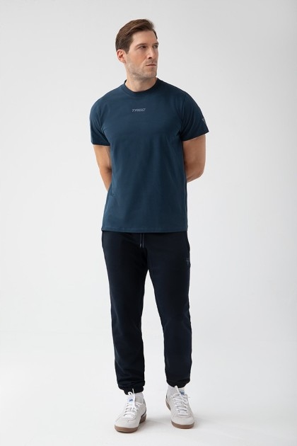 Granatowy T-shirt męski Tw Basic Tshirt 182 M Navy rozmiar S