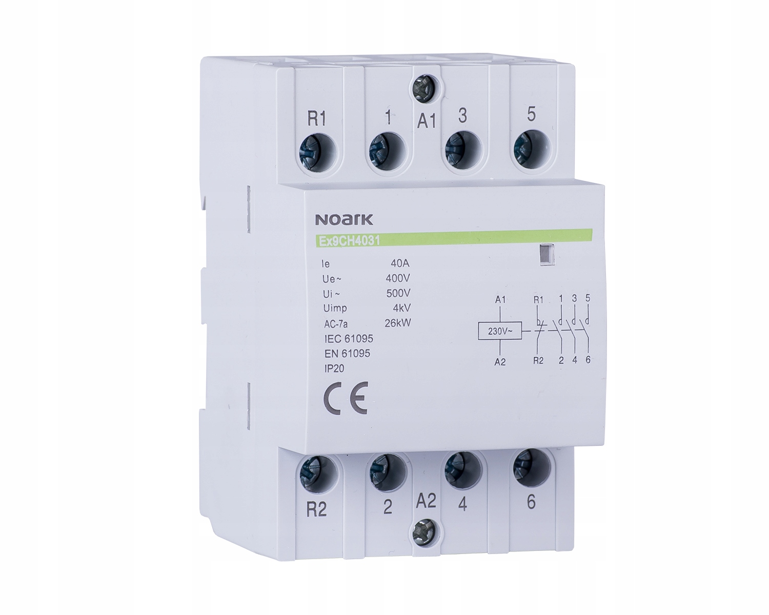 Stycznik Modułowy Noark Ex9CH63 4P 63A 230VAC