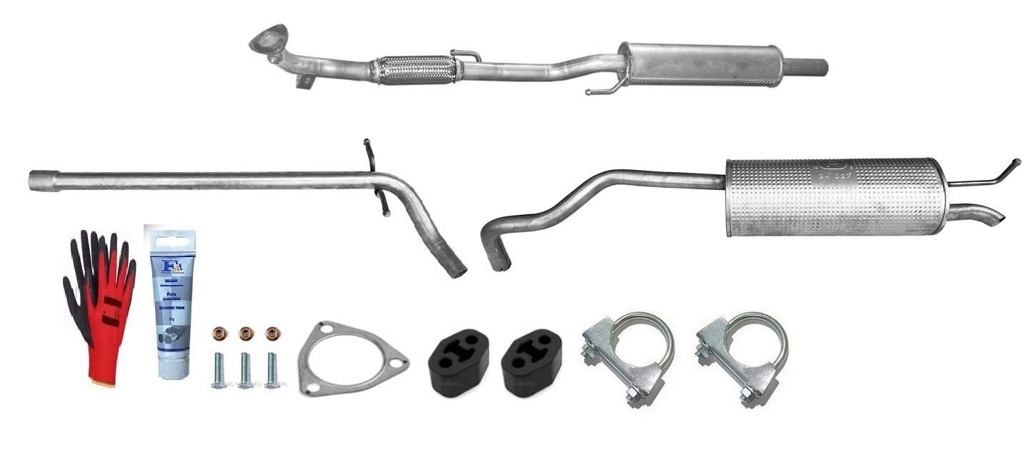 Škoda Rapid 1.2 MPi 55kW (2013-06/2015) sada tlumičů výfuku bonus