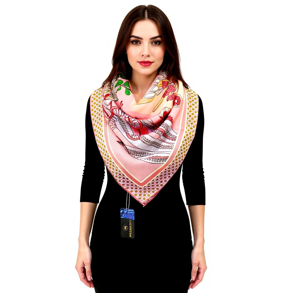 Hedvábný Šátek 100% Přírodní Morušový Hedvábí, Prémiová Kvalita