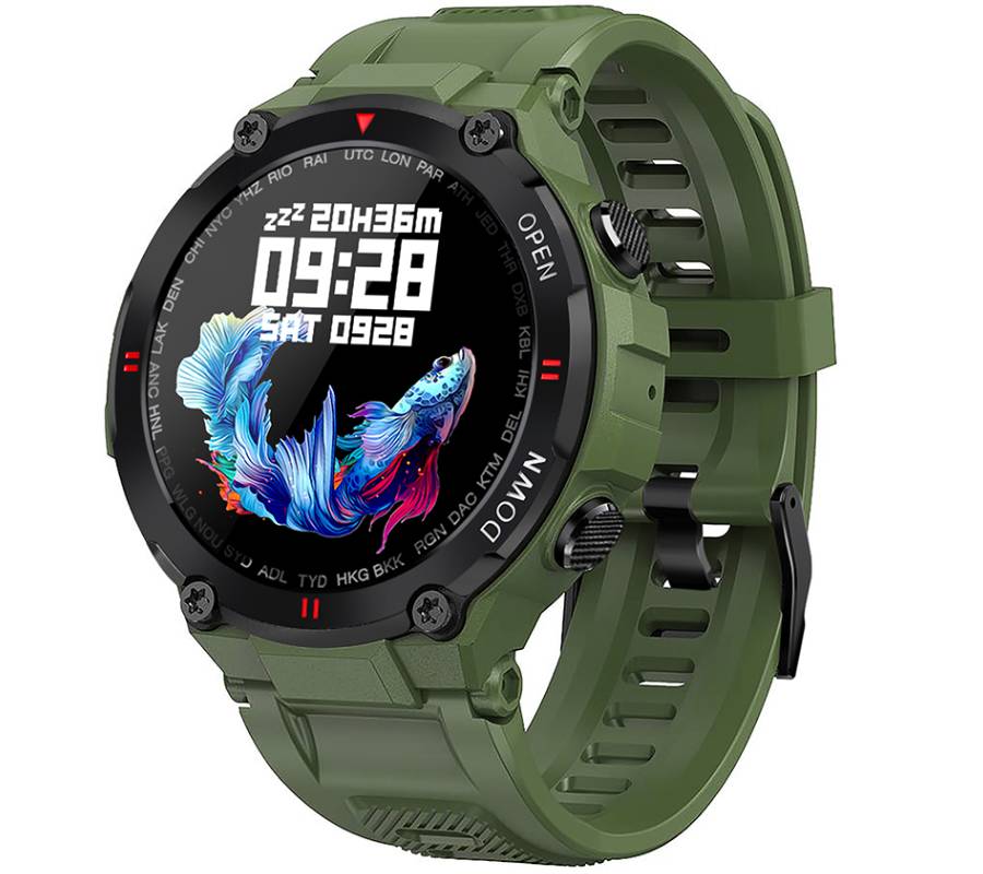 

Smartwatch zegarek męski Rubicon RNCE73 zielony