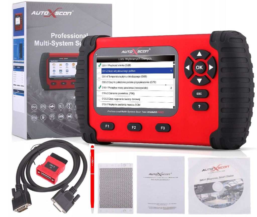 Dodatkowa marka samochodu do skanera RS820PRO PL