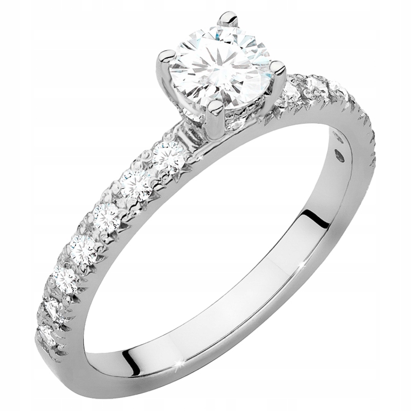 Zlatý Prstýnek ryzosti 585 s Brilianty 0,64 ct 14k