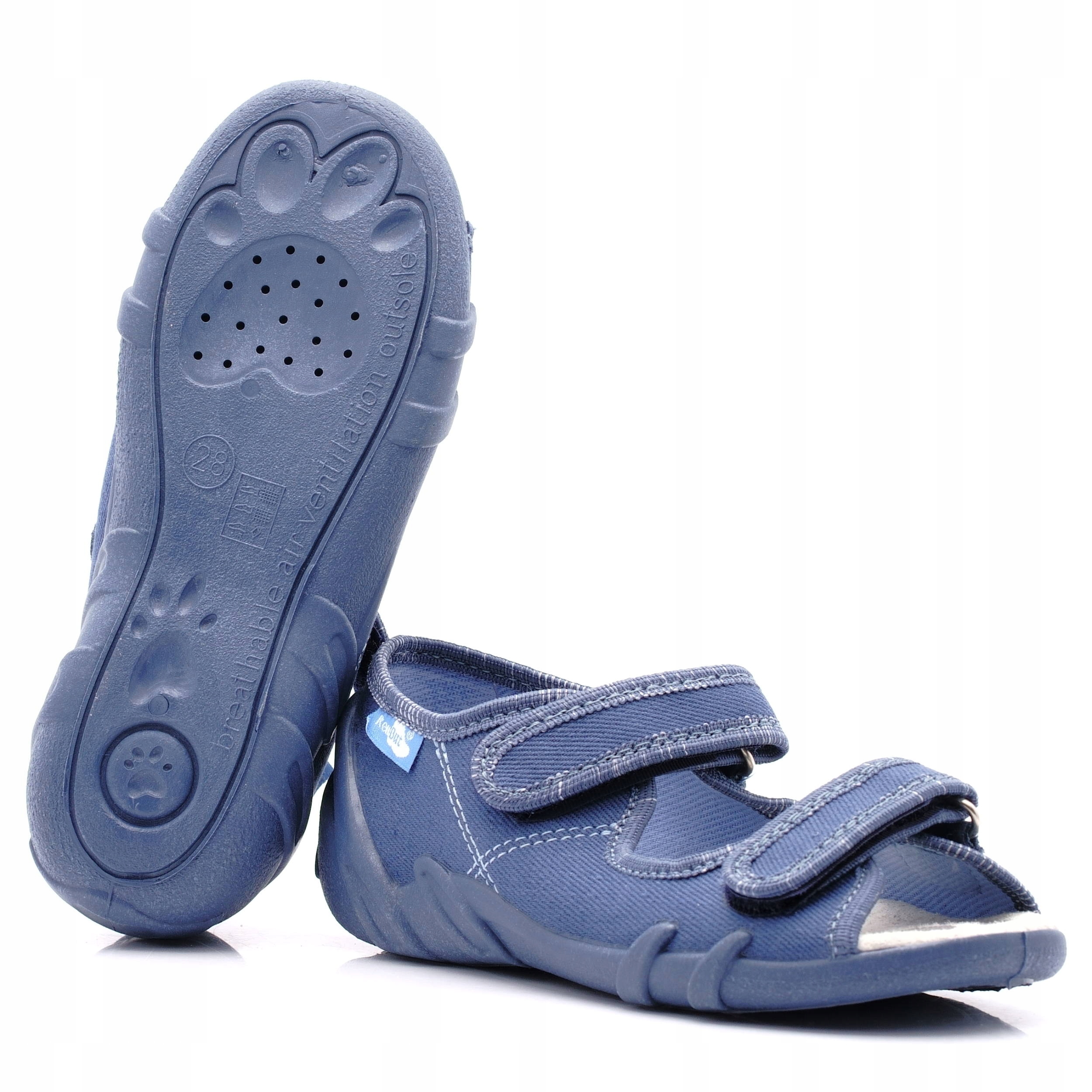 RENBUT SANDAŁKI KAPCIE SKÓRZANA WKŁADKA 27 Kod producenta 33-378_P-0127 JEANS