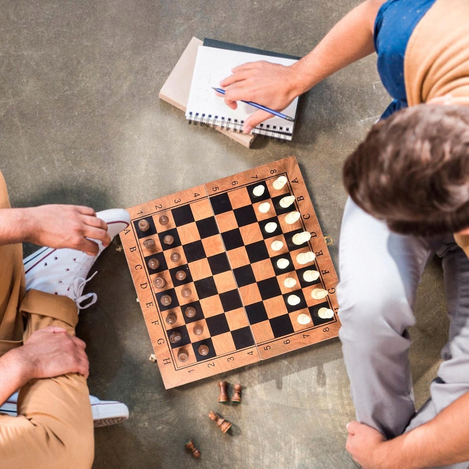 ZESTAW 3W1 DUŻE SZACHY DREWNIANE KLASYCZNE WARCABY TRYKTRAK GRA 34 x 34cm Nazwa GRA PLANSZOWA 3w1