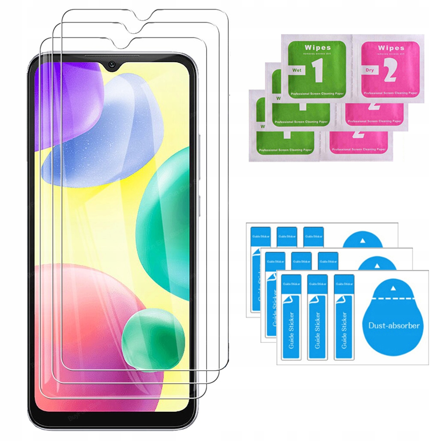 

3X Szkło Hartowane Szybka 9H do Xiaomi Redmi 10A