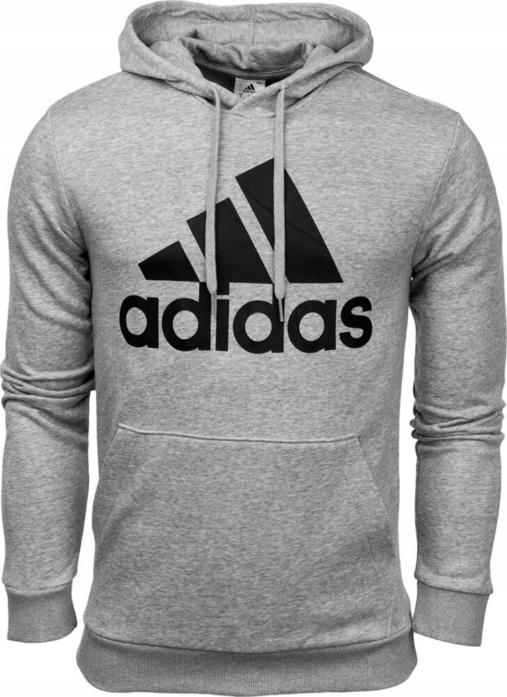 Pánská Mikina Adidas Essentials Hoodie Klokanka Šedá vel S
