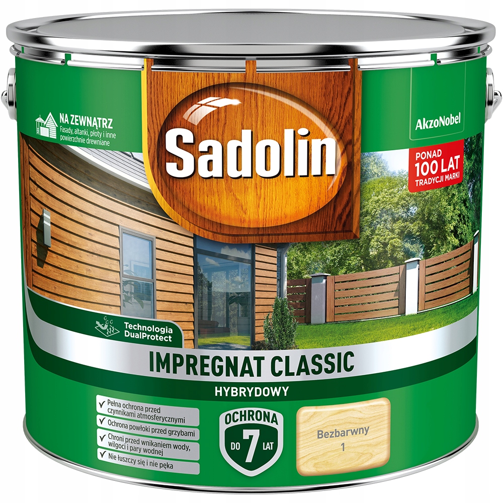 Sadolin Classic Impregnat 9L Bezbarwny