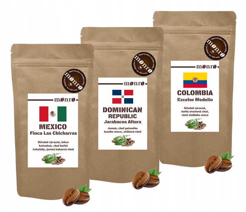 Levně Degustační balíčky různé kávy Arabiky po 100g/7ks