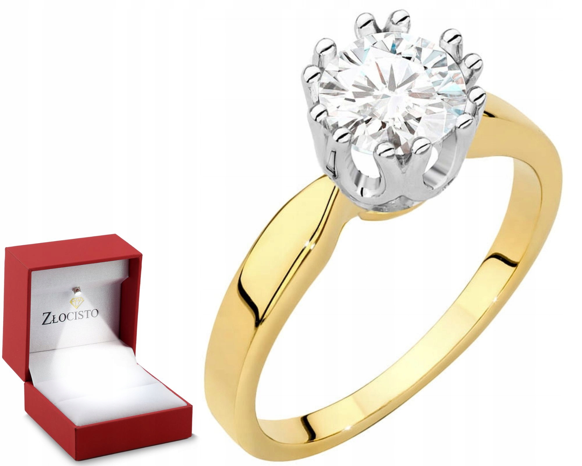 Zlatý Prstýnek S Diamantem 585 Gravírování