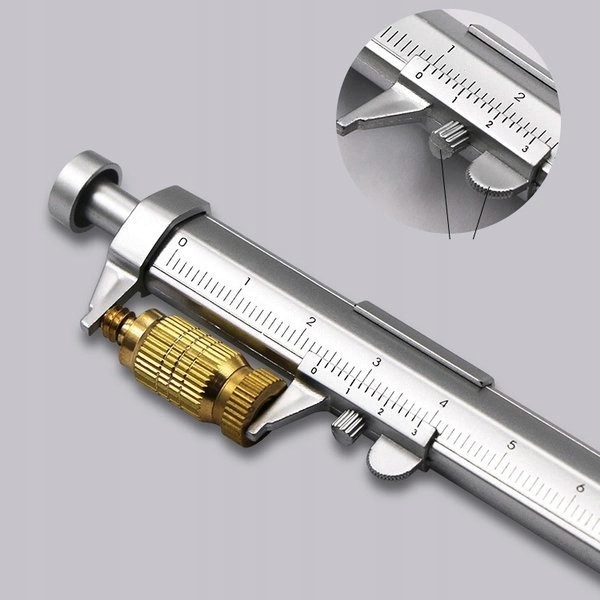 Suwmiarka z długopisem 0-100mm - niebieski - 2w1 EAN (GTIN) 5904384742073