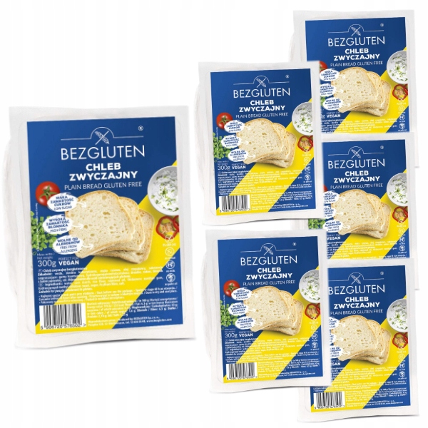 5 x Bezgluten chléb obecný 300 g Bezgluten