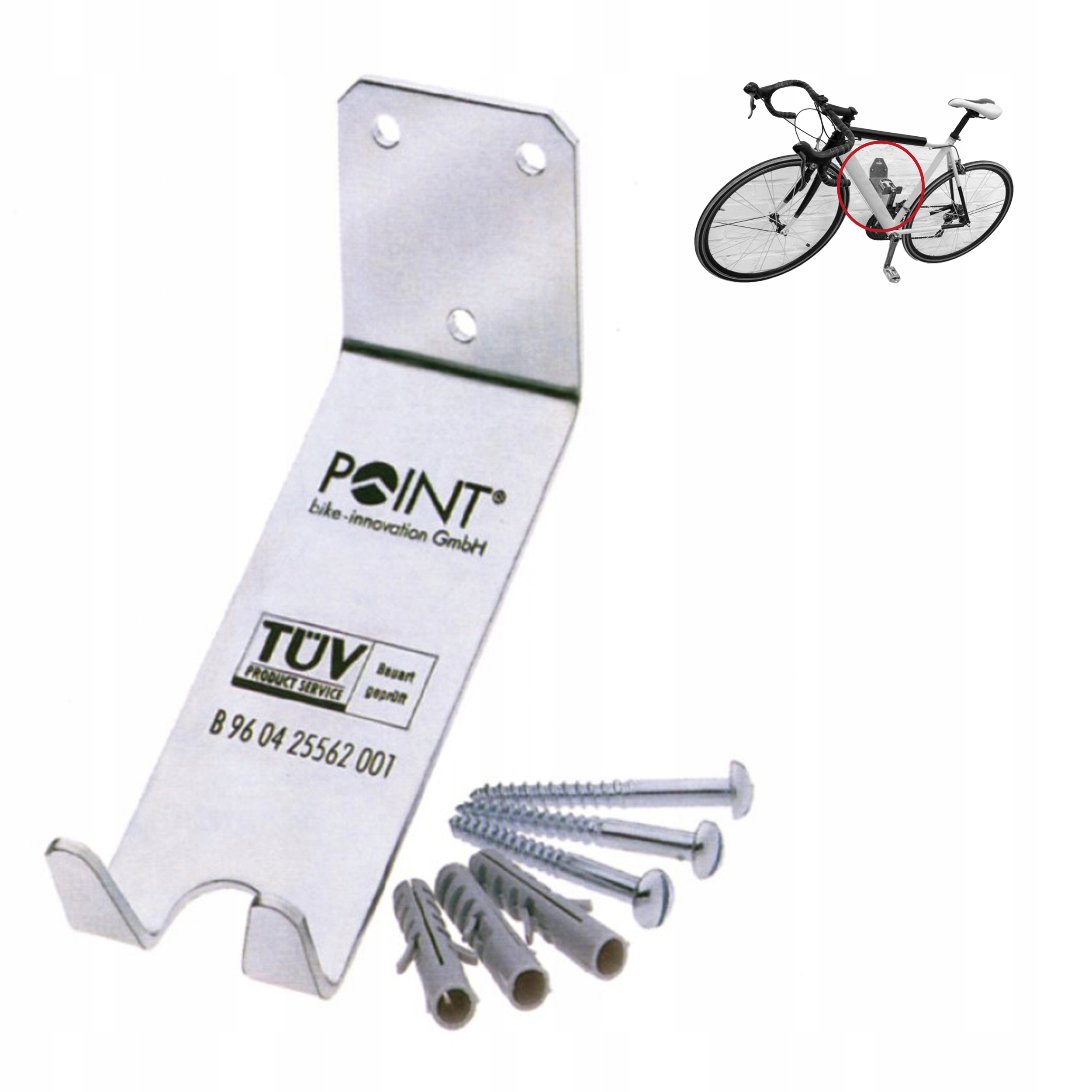 

Rowerowy Uchwyt Point Wieszak Ścienny Za Pedał