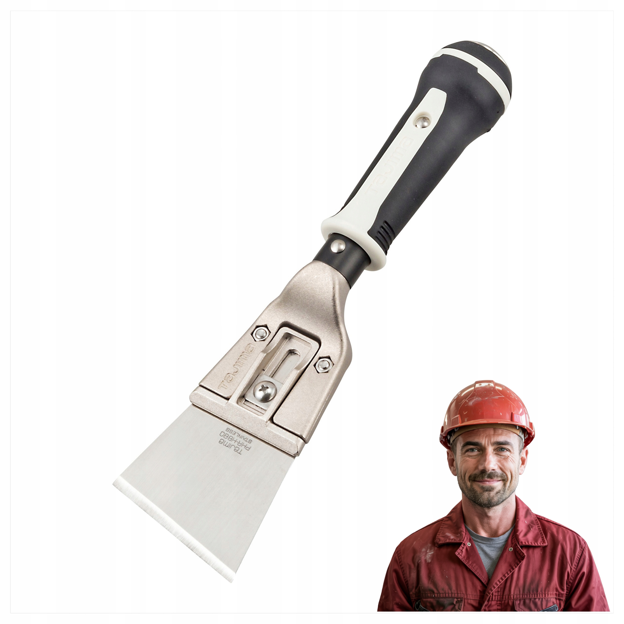 Šikmý škrabák s vyměnitelným pevným ostřím Tajima 285 mm