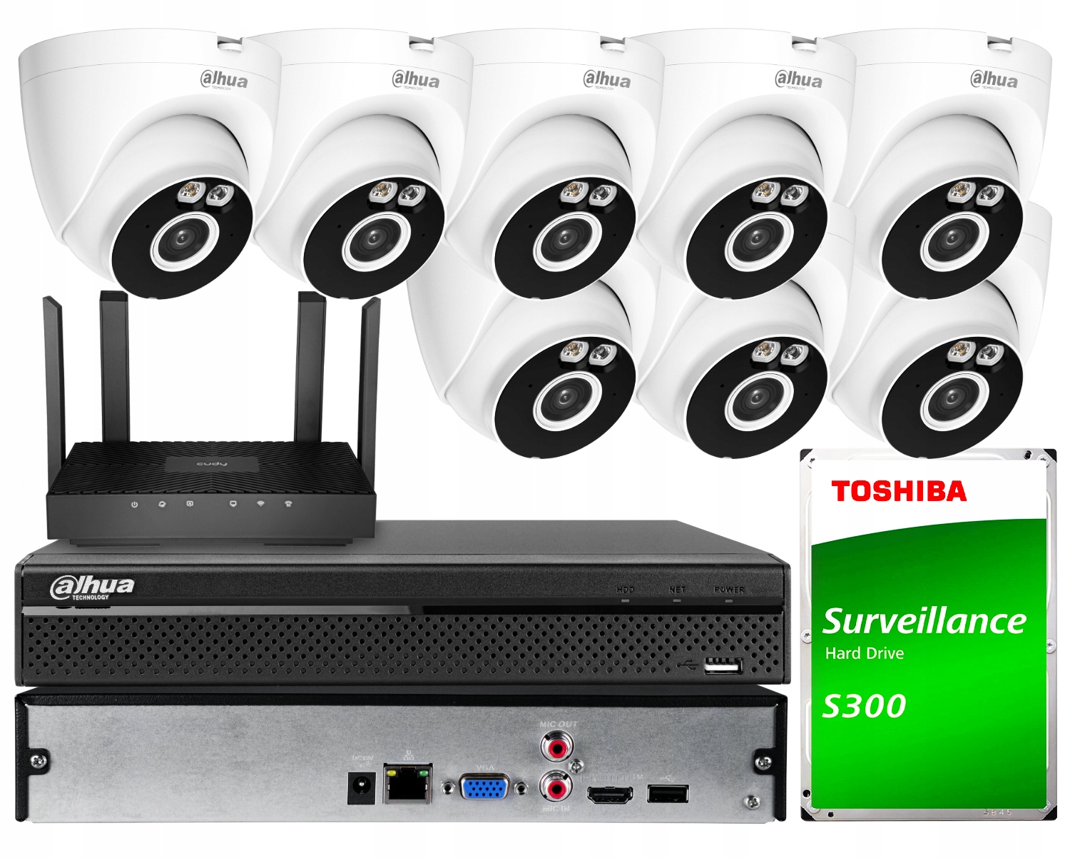 Súprava na monitorovanie Wi-Fi Dahua 8x T4A-PV 4Mpx Dual Light odpudzovanie