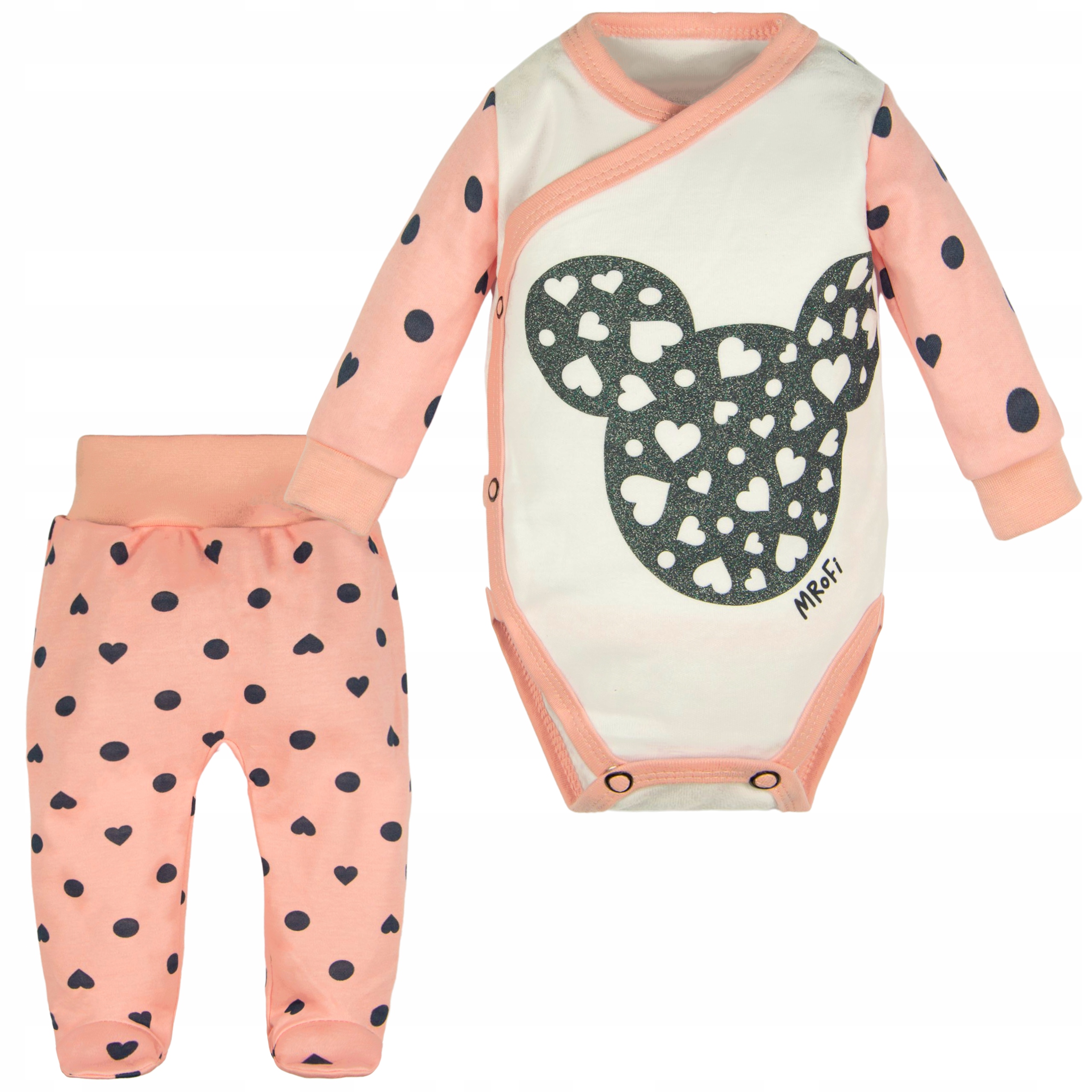 

Komplet Body Kopertowe Półśpiochy z brokatem 56