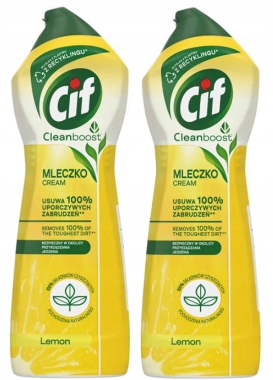 

Cif Mleczko do Czyszczenia Lemon Kpl 2x780g Pl
