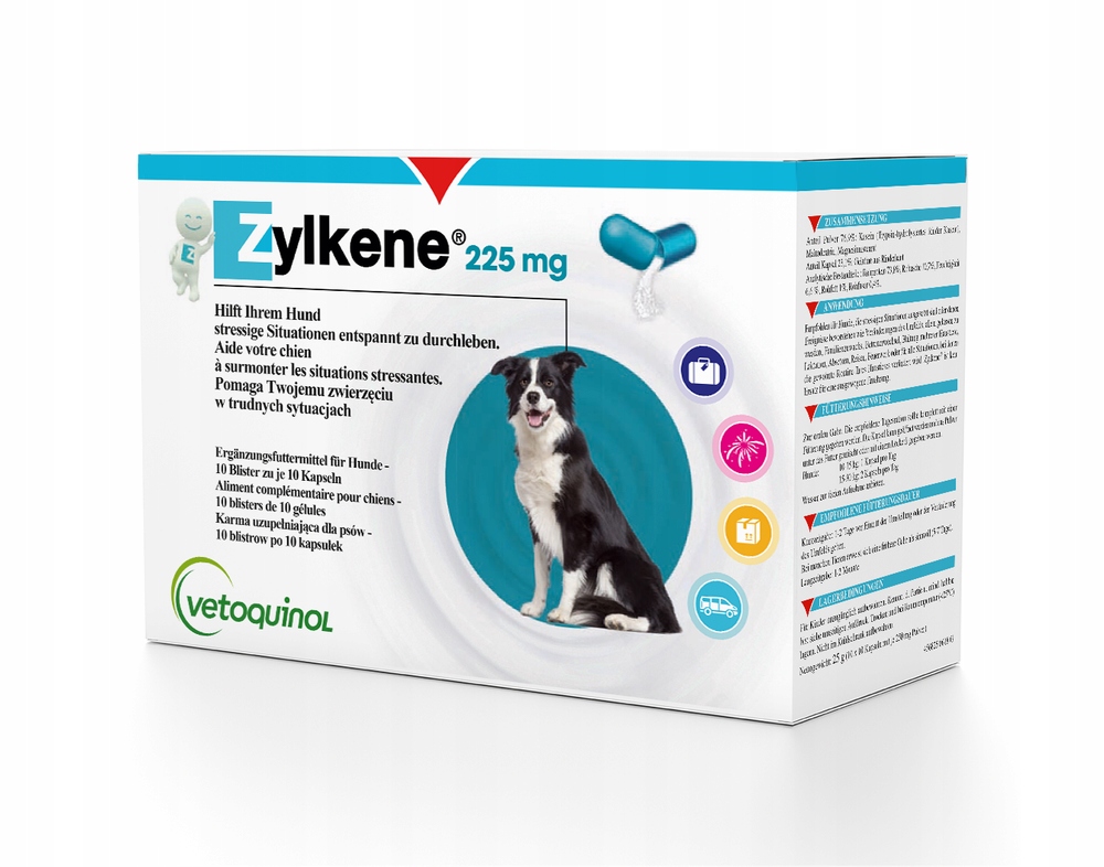 

Vetoquinol Zylkene 225mg 10 tab o wadze (10-30 kg)