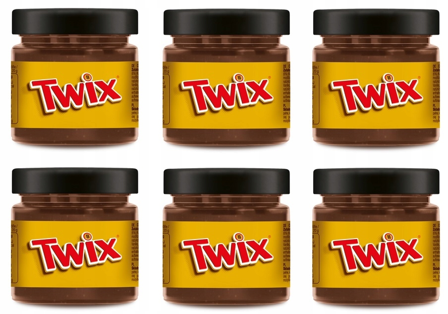 6x 200g Twix Krem czekoladowy Karton
