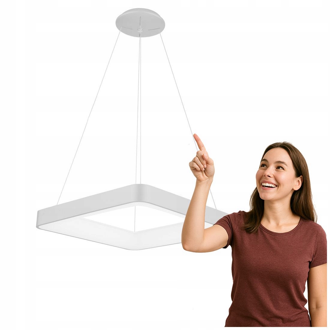 Závesná lampa Giacinto 5304-850SQP-WH-3 Italux