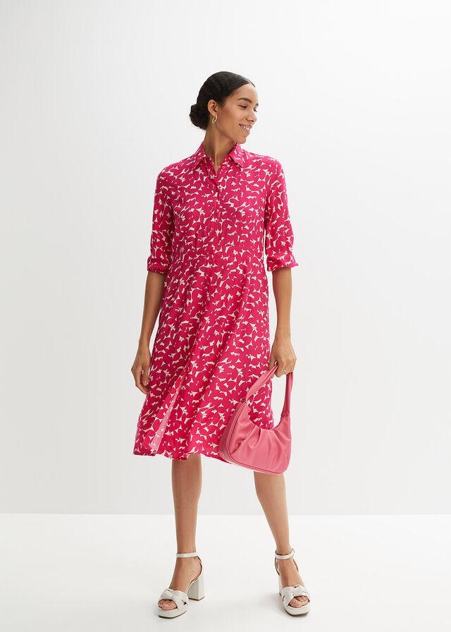 BONPRIX SUKIENKA KOSZULOWA Z RĘKAWAMI 3/4__42