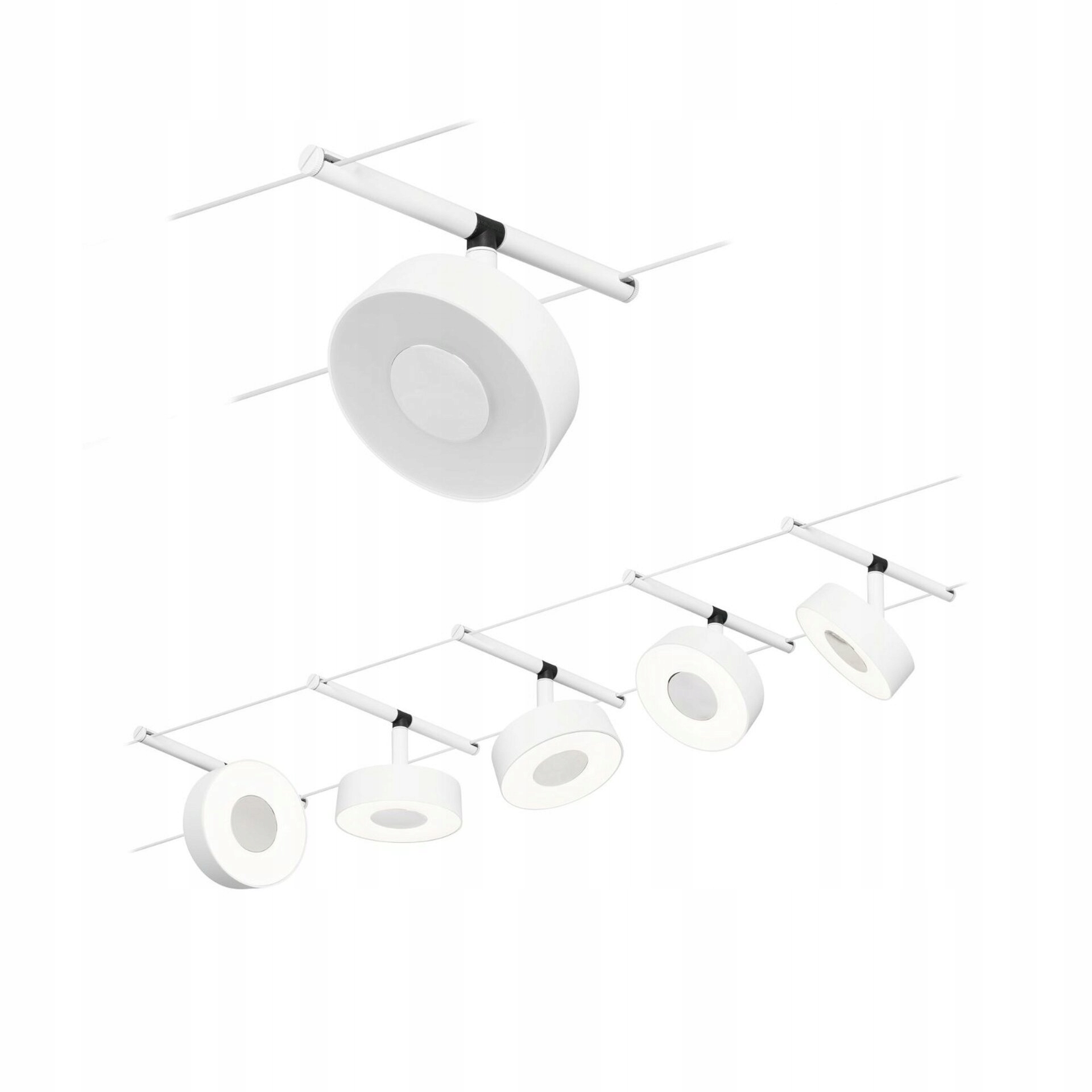 Paulmann Led lankový systém Circle sada 5x5W 3000K biela mat/chróm 12V