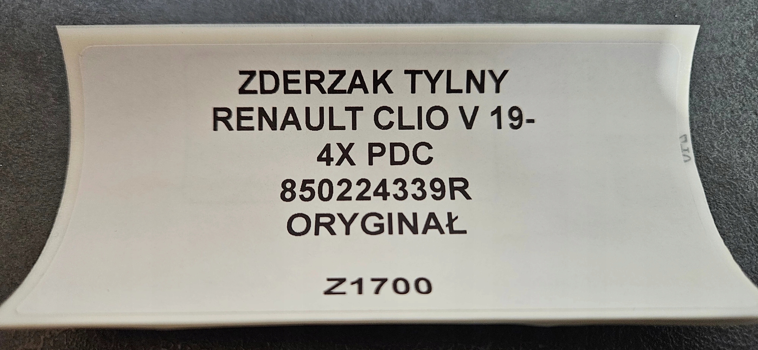 bumper rear RENAULT CLIO V 19- 4XPDC original 850224339R