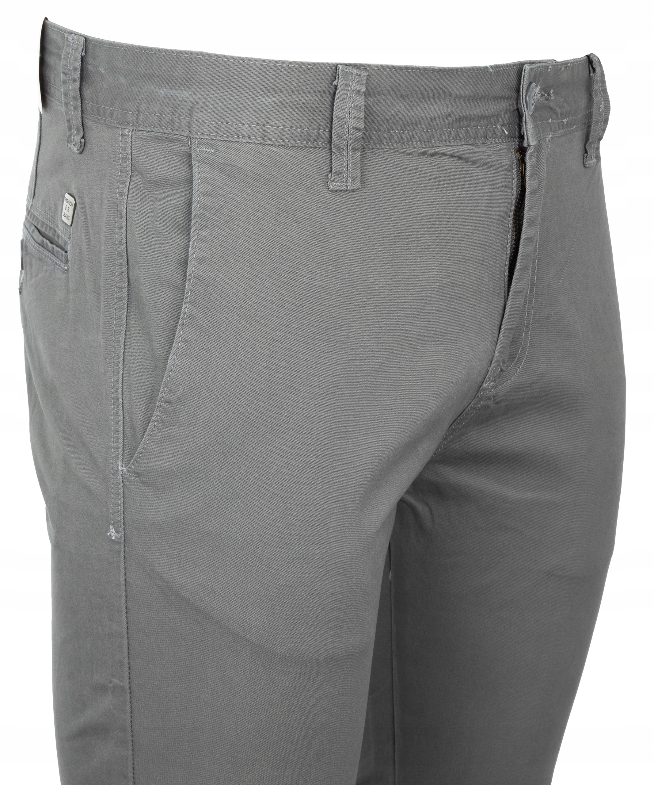 SPODNIE MATERIAŁOWE CHINOSY SZARE PROSTE W31 Marka inna