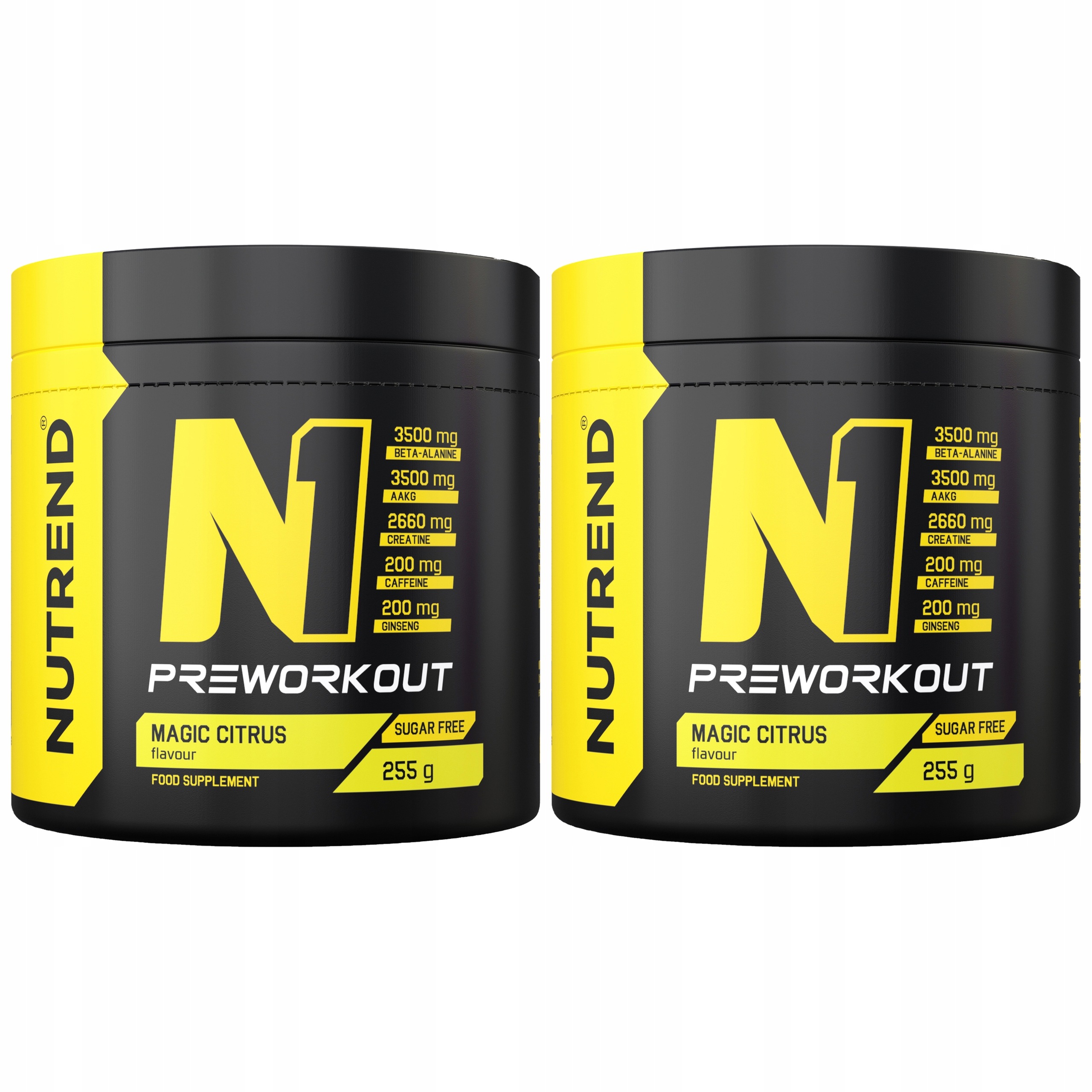 2x Předtréninkovka N1 Pre Workout Aakg Beta-Alanin Kreatin Nutrend