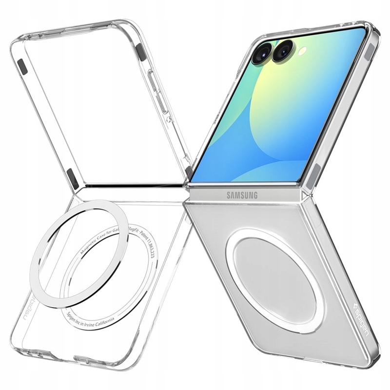 Spigen Airskin Mag MagSafe – Pouzdro pro Samsung Galaxy Z Flip 7 (Clear/White)