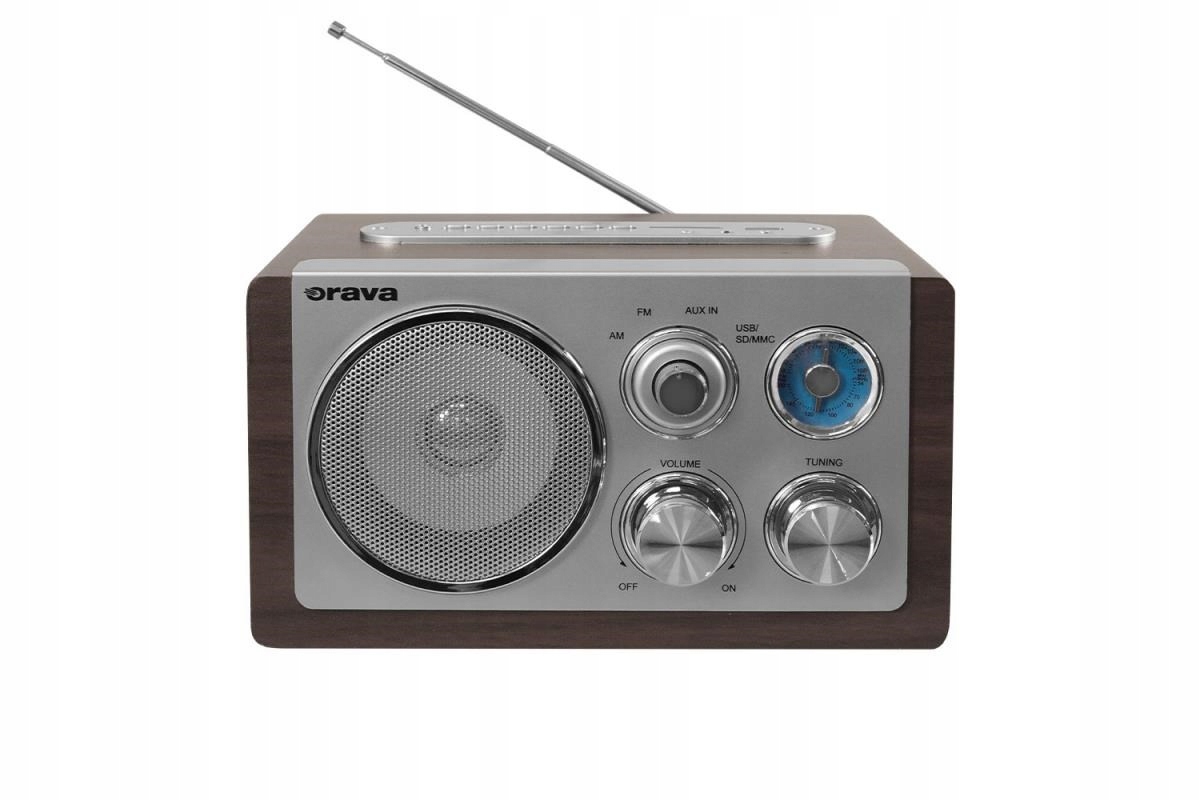 Orava RR-29 A rádio, 1 x 3, 5W, Am Fm rádio, Usb, Aux vstup, Sd…