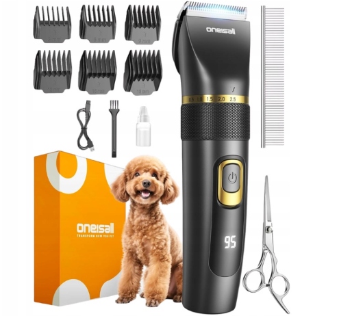 Levně Bezdrátový strojek na stříhání psů pro kočky Tichý IXP7 Příslušenství