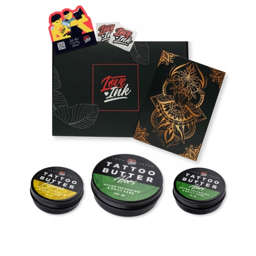 Loveink sada pro péči o tetování Aloe 100 ml 2x50 ml Papaya & Aloe