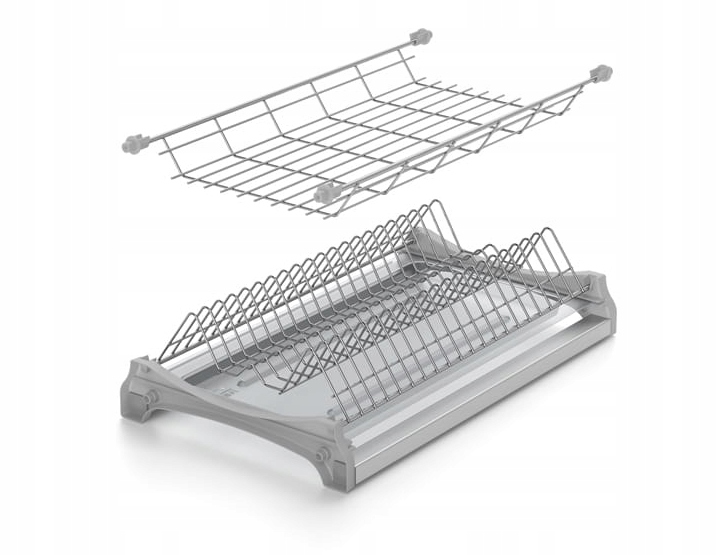 Ociekarka do naczyń do szafki 60 stelaż SREBRNA